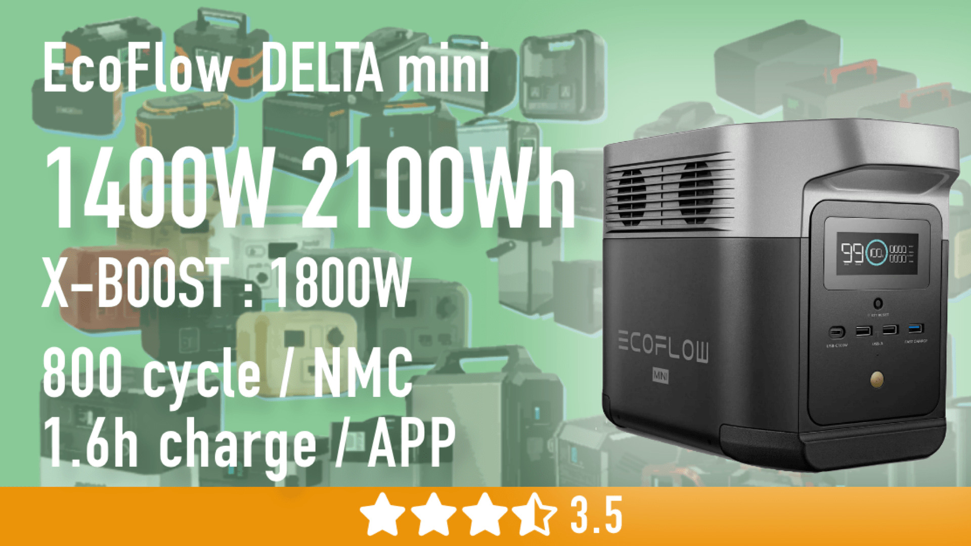 ポータブル電源 eco flow delta mini エコフロー デルタ ミニ - スポーツ/アウトドア その他