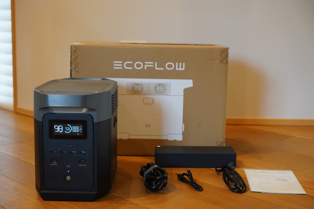 EcoFlow DELTA 2のセット内容