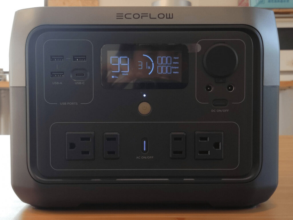 【実機レビュー】EcoFlow RIVER 2 Max ポータブル電源（容量512Wh X-Boost750W）